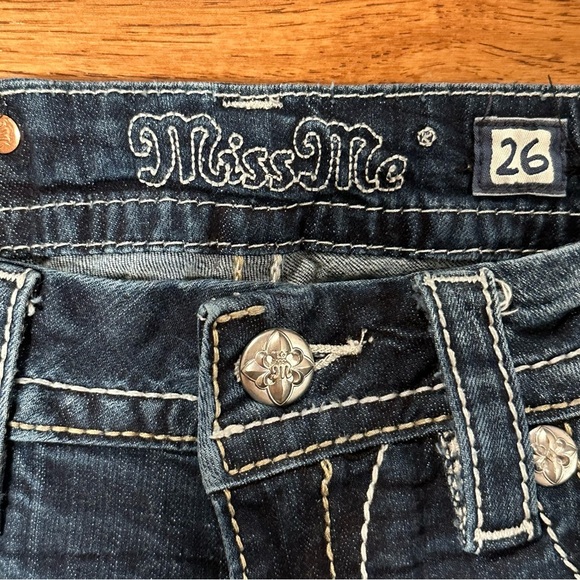 Miss Me Mid-Rise Boot Stretch Jean Size 26 STYLE ME8385BR - Picture 9 of 16